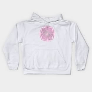 concentric pink Kids Hoodie